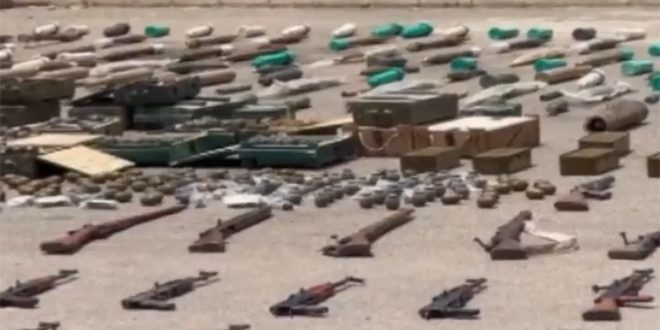 Two weapons depots for terrorists seized in Daraa countryside