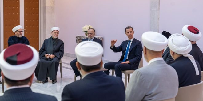 Al-Assad destaca rol de la institución religiosa en consolidar la cohesión de la sociedad siria