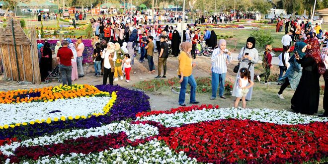 استقبال بی نظیر از غرفه سوریه در نمایشگاه بین المللی گل و گیاه بغداد
