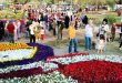 מבקרים רבים בביתן הסורי של פסטיבל הפרחים העיראקי הבינ”ל