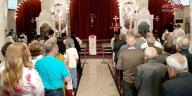 Suriye’de Doğu Takvimini Takip Eden Hıristiyan Mezhepleri Paskalya’yı Kutluyor